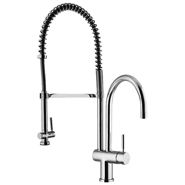 Vigo Two Handle Widespread Pull-Out Spray Bar Faucet with Soap D